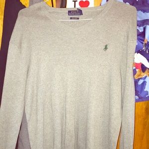 Polo Ralph Lauren gray long sleeve sweater